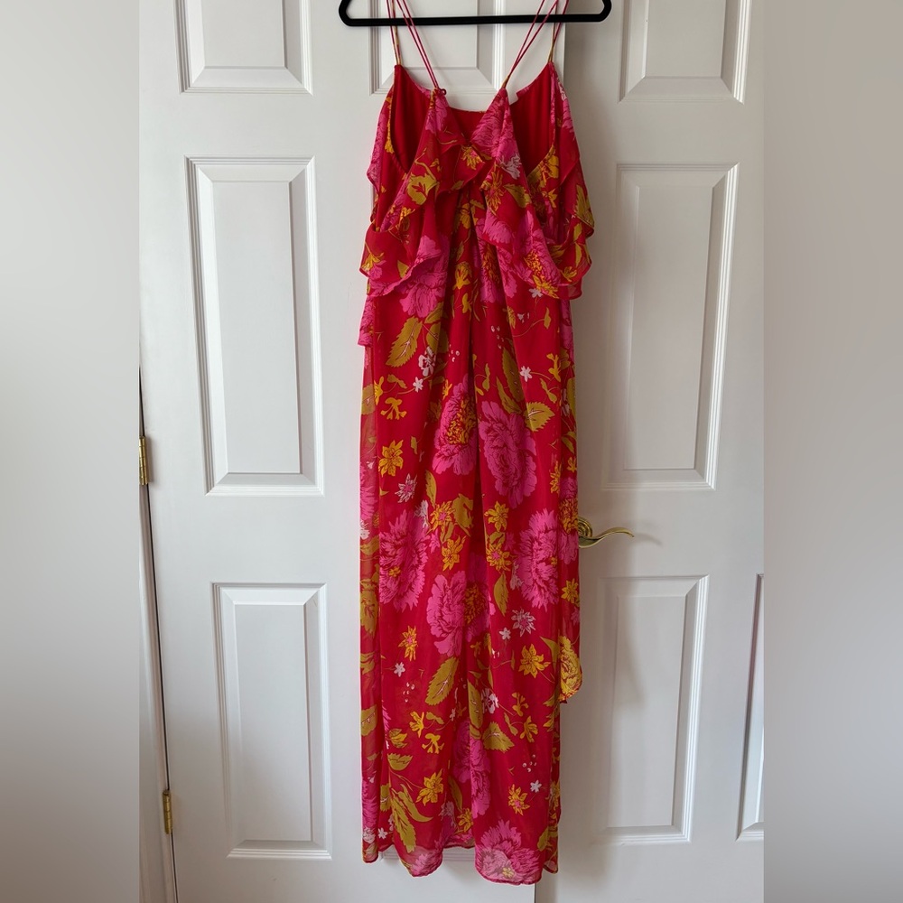 ASOS Floral Ruffle Maxi Dress - Picture 2 of 6